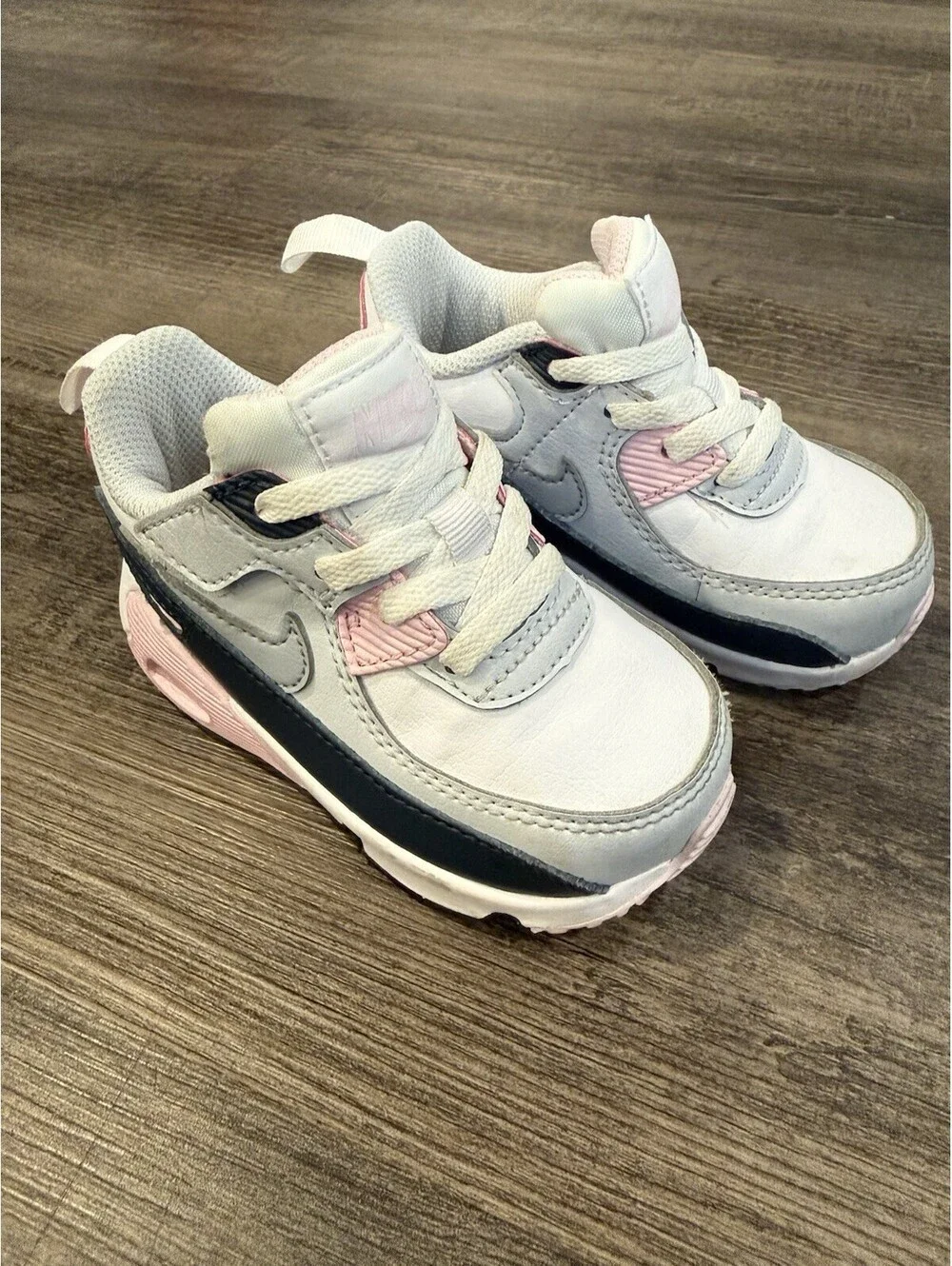 Nike Air Max 90 Easyon White/Pink Toddler Sneakers HF6359-104- SZ 5.5C